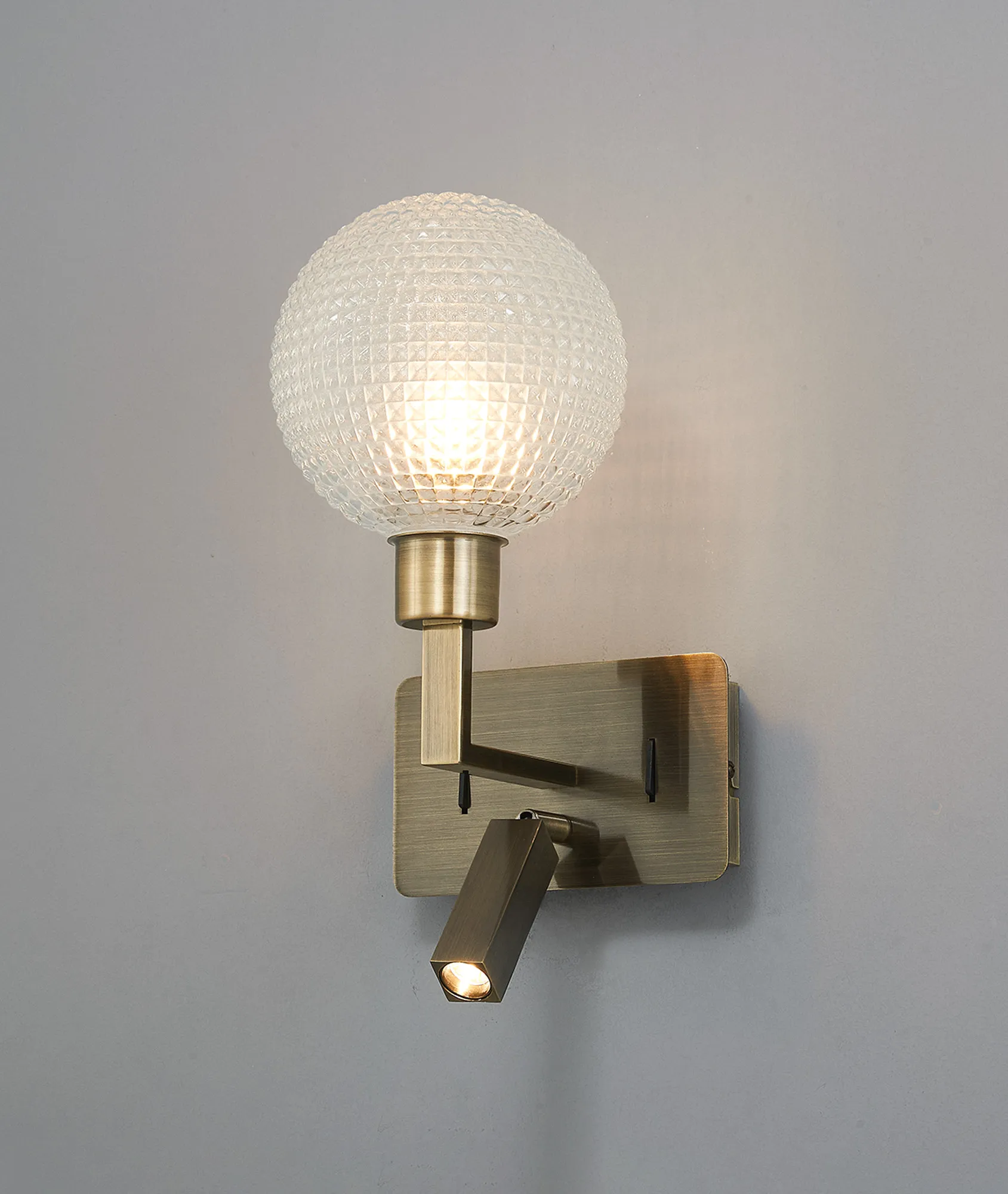 Baxter Antique Brass Wall Lights Deco Reading Lights